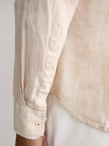 JOOP! Slim fit Button Up Shirt 'Pai' in Beige