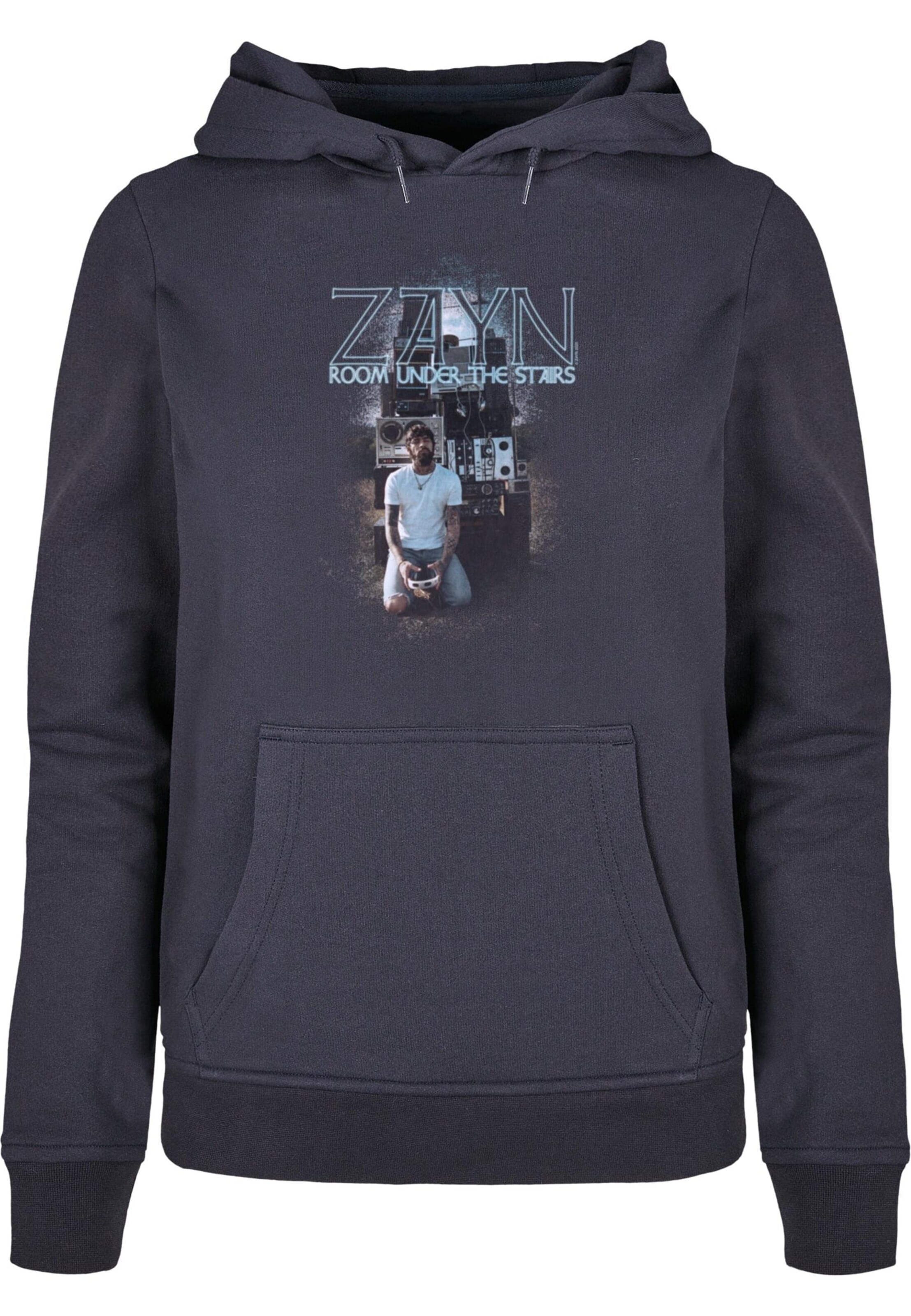 Merchcode Sweatshirt 'ZAYN - Speakers Under The Stars' in Blau: Vorderseite