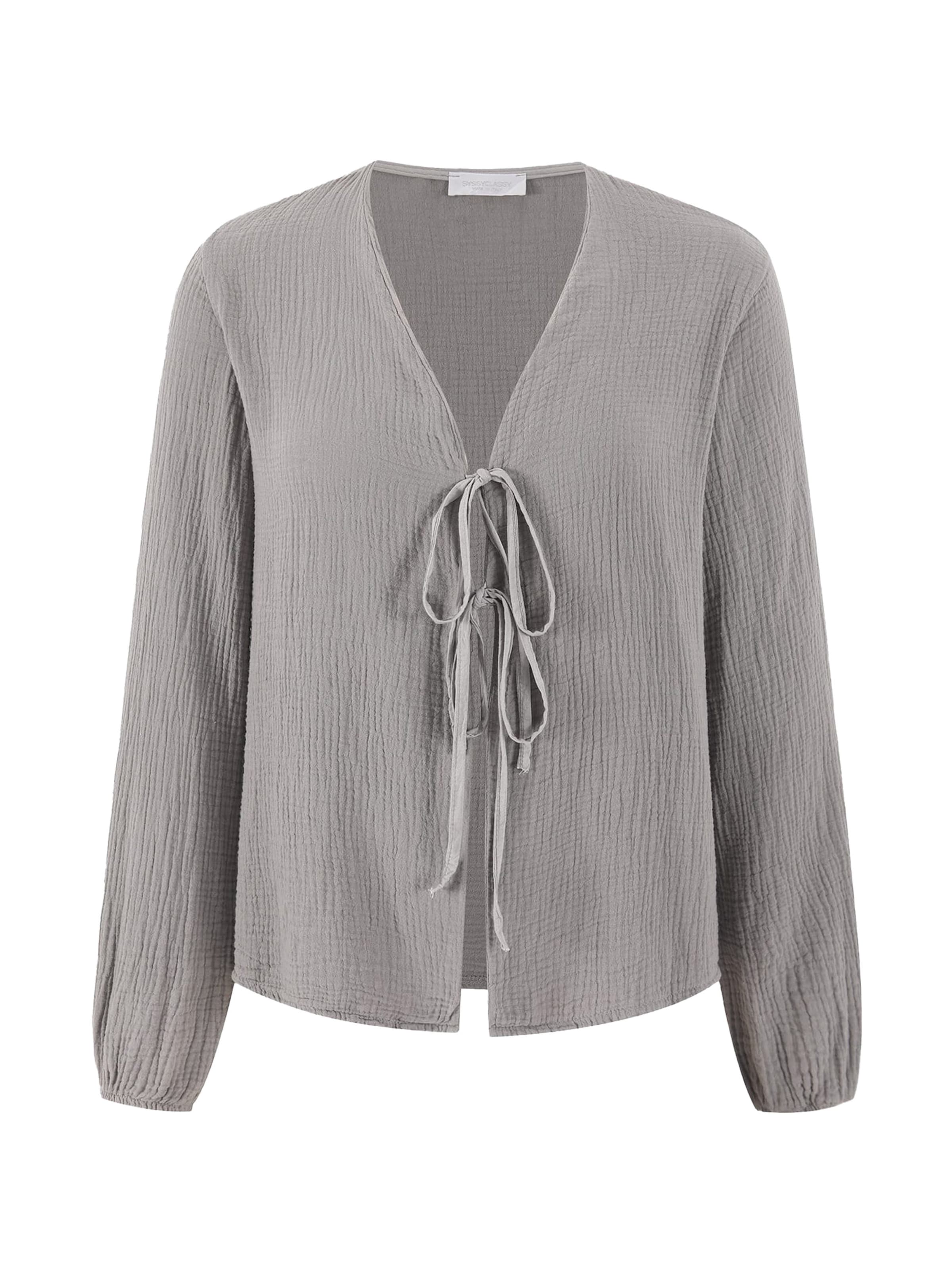 SASSYCLASSY Bluse‌‌‌‌‌‌‌‌‌‌ in Grau: Vorderseite