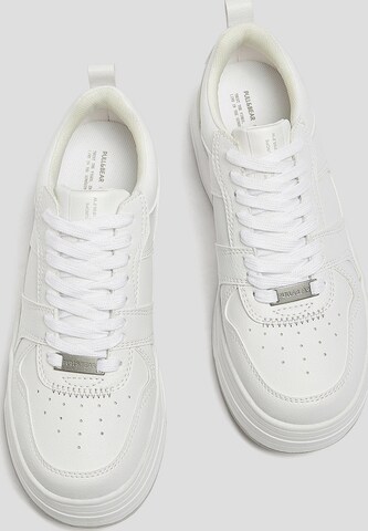 Pull&Bear Platform trainers in White