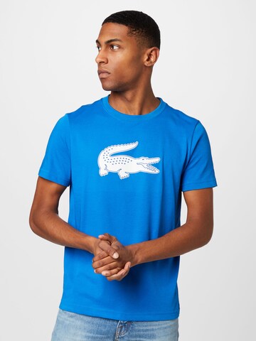 T-Shirt LACOSTE en bleu : devant