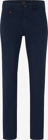 BOSS Orange Slimfit Chino in Blauw: voorkant