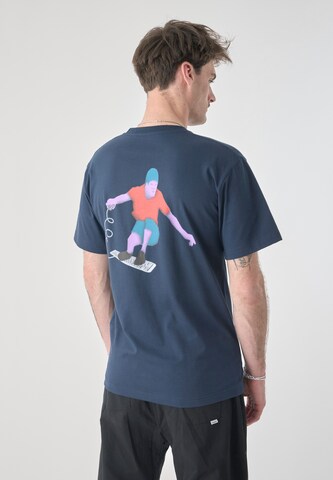 T-Shirt 'Surf the web' Cleptomanicx en bleu