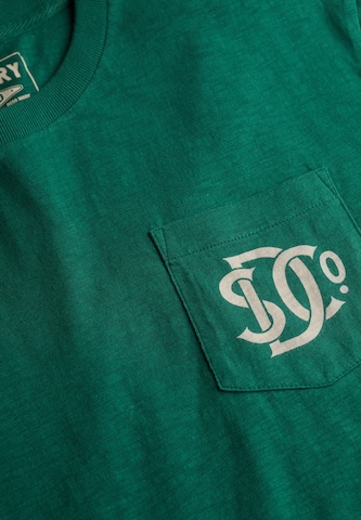 T-Shirt 'The Merchant Store' Superdry en vert