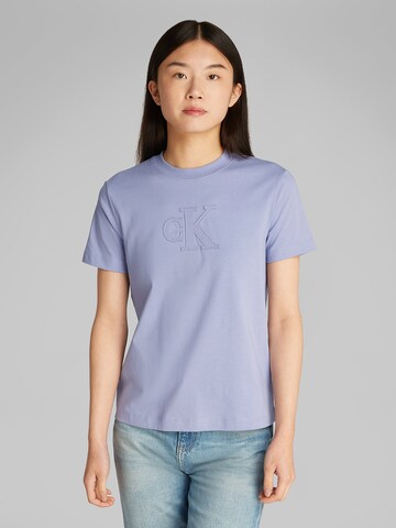 Calvin Klein Jeans - Camiseta en lila: frente
