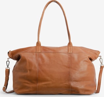 Borsa weekend di still Nordic in marrone: frontale