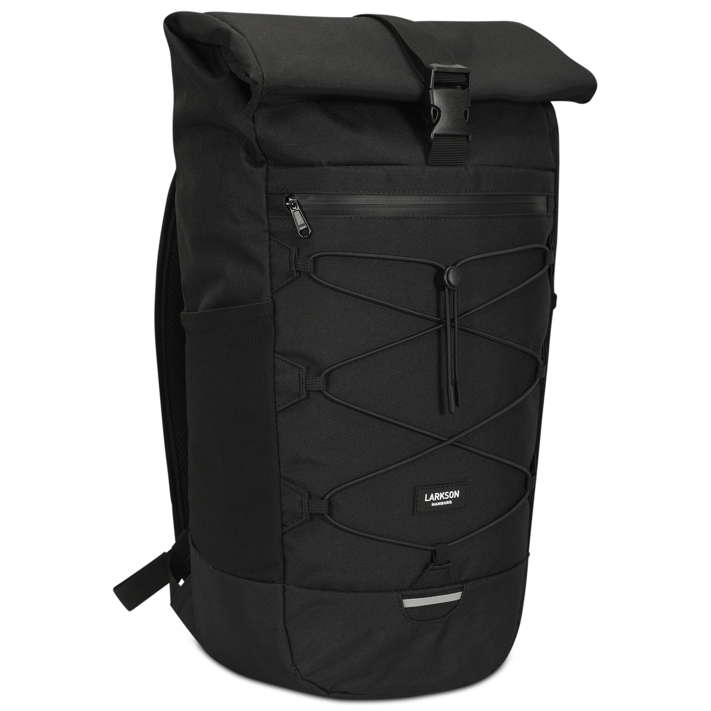 LARKSON Wanderrucksack  'Arvid' in Schwarz: Vorderseite