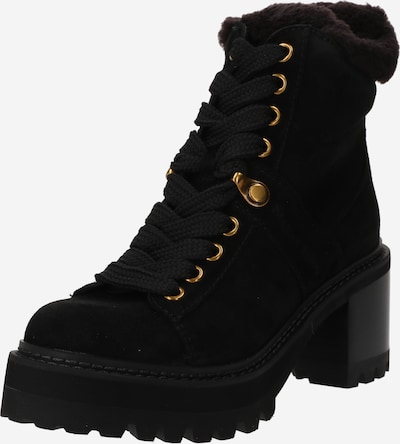 See by Chloé Lace-Up Ankle Boots 'MAELISS' in Black, Item view