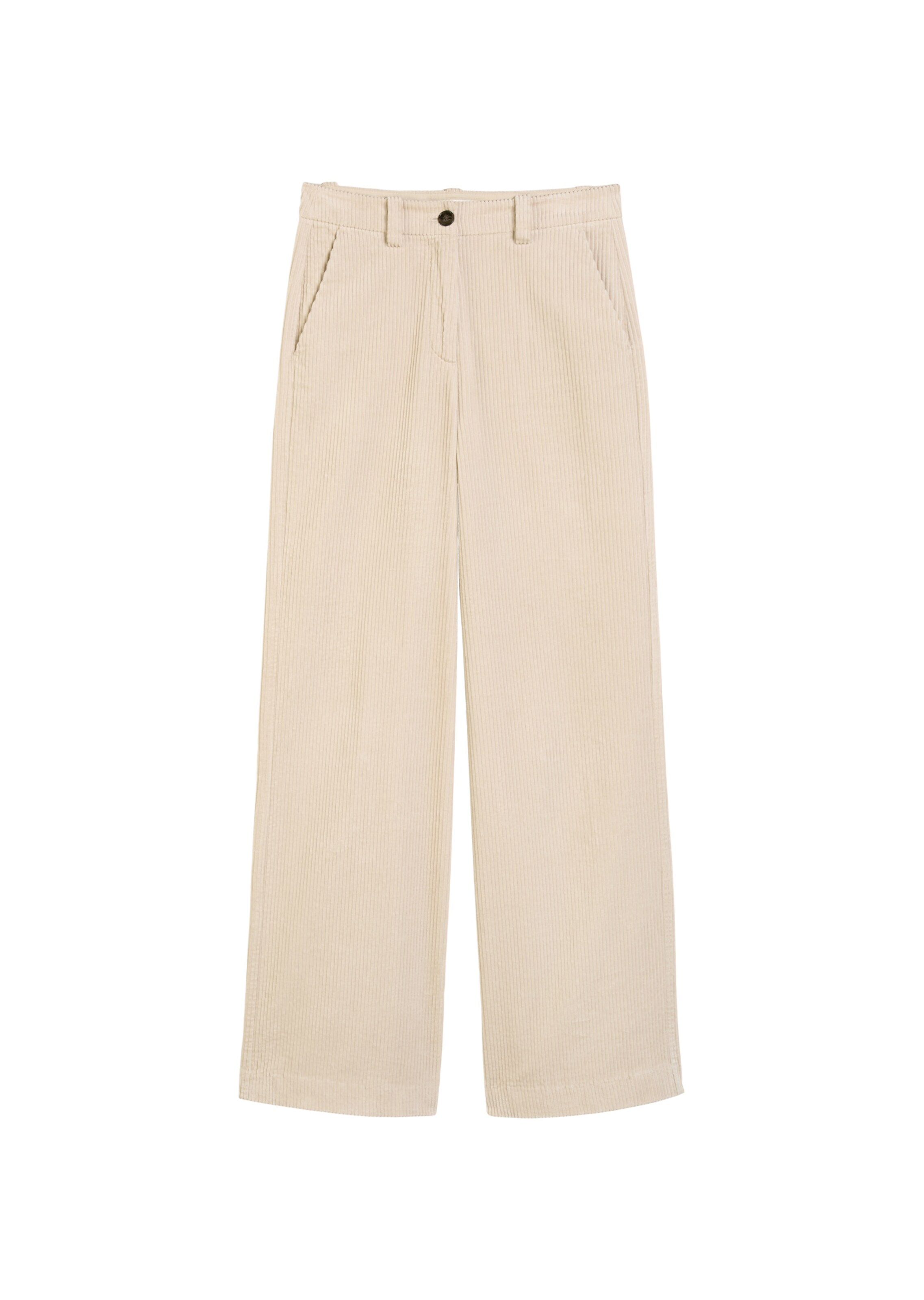 Marc O'Polo Wide Leg Hose in Beige: Vorderseite