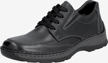 Chaussure à lacets Rieker en noir : devant