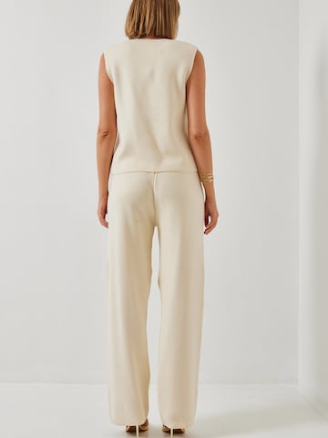 Bianco Lucci Nohavicový kostým - Béžová