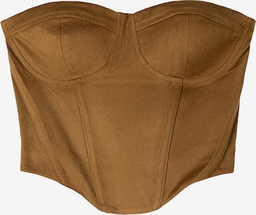 Bershka Toppi värissä beige: etupuoli