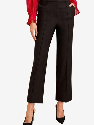 love & roses Wide leg Broek 'Tori' in Zwart: voorkant