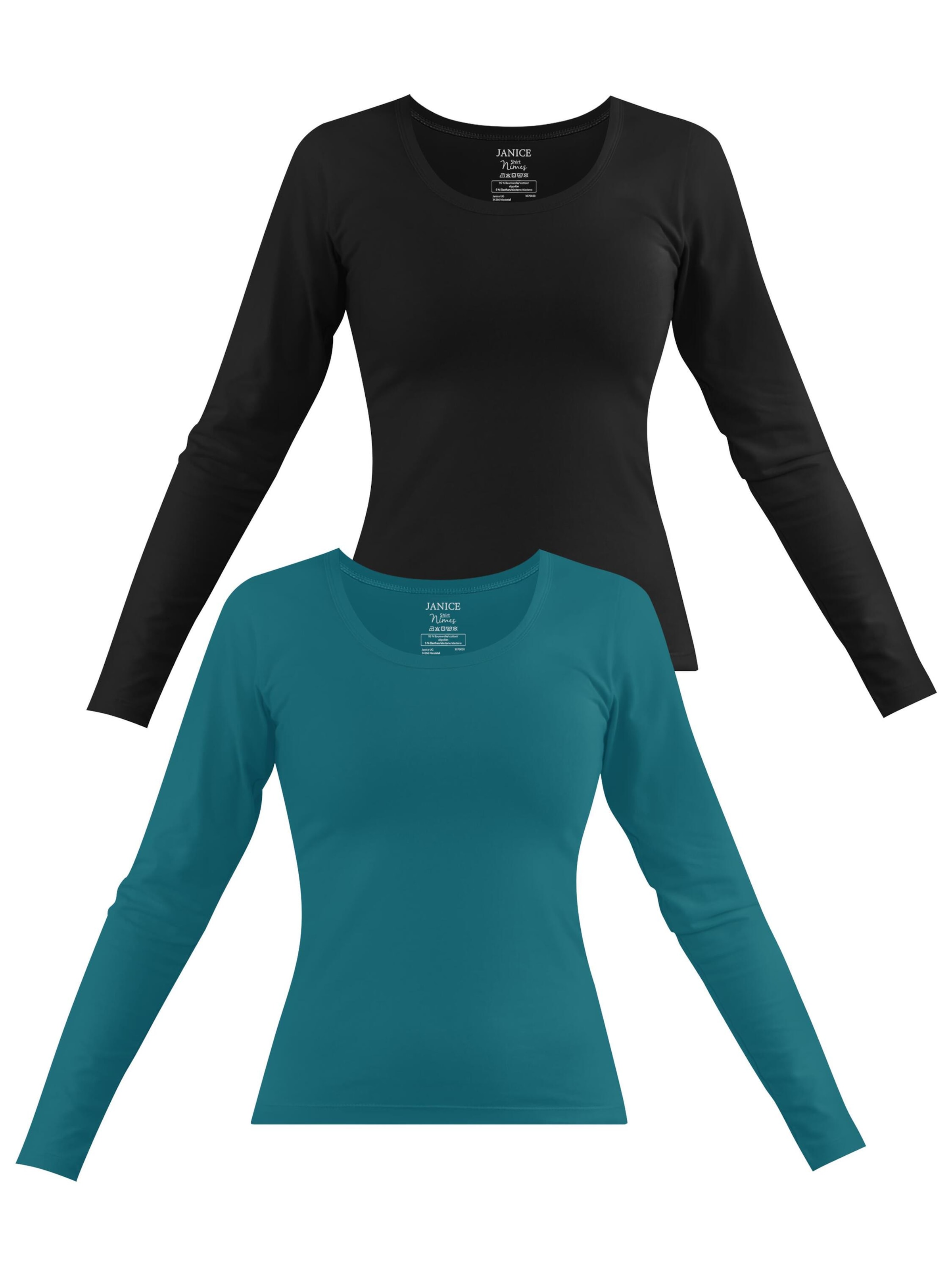 Janice - Camiseta 'Nimes' en azul: frente