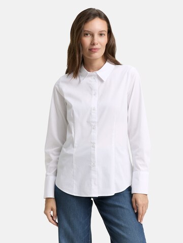 TOM TAILOR Blouse in Wit: voorkant