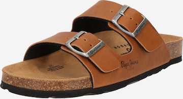 Pepe Jeans Pantoletter 'OBAN CLASSIC' i brun: forside