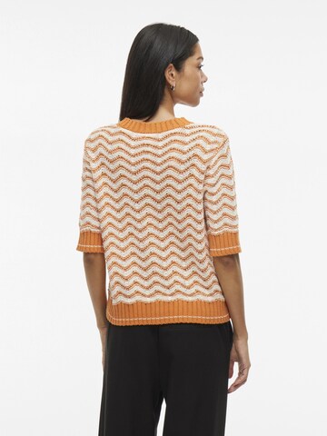 VILA Knit cardigan in Orange