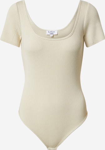 LeGer by Lena Gercke Shirt Bodysuit 'Theres' in Beige: front