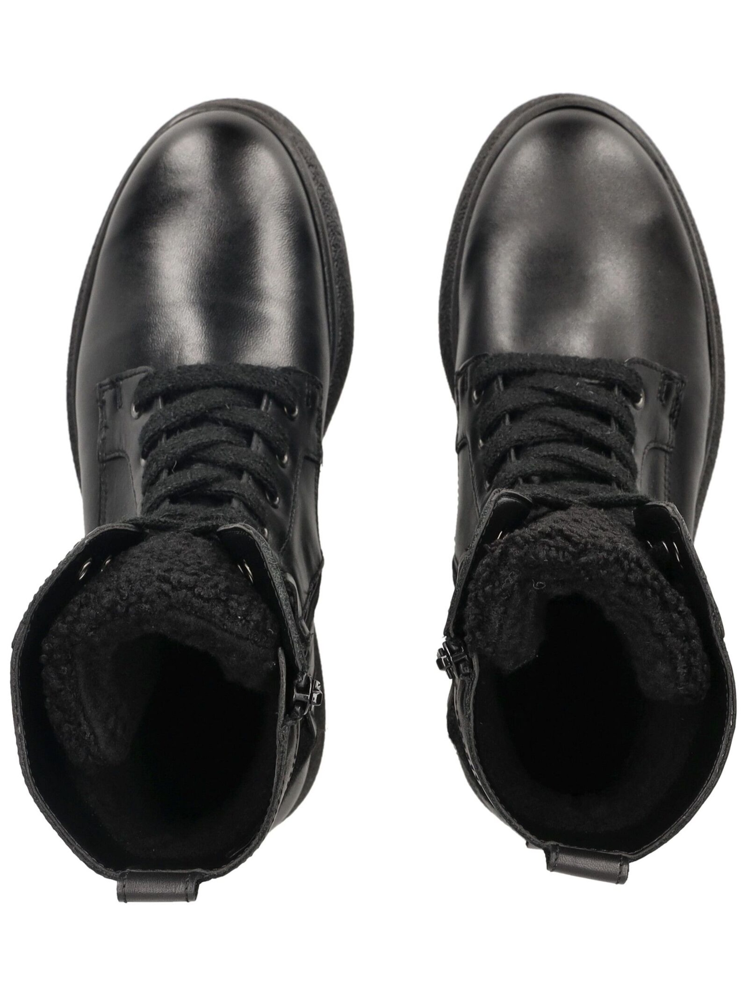 GABOR Lace-up bootie in Black