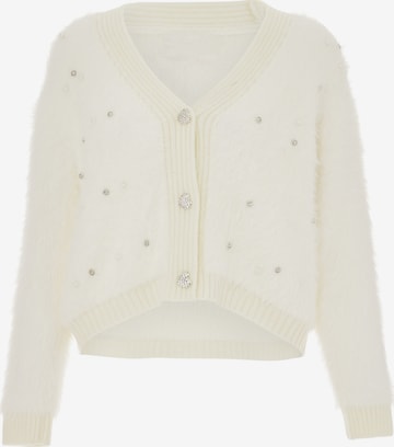 IMMY Knit Cardigan in White: front