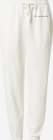 ABOUT YOU x Dardan Loose fit Pants 'Sammy' in White: front