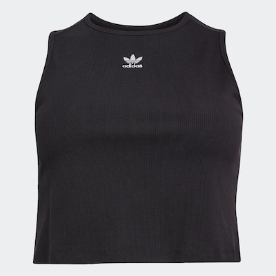 ADIDAS ORIGINALS Top in Black / White, Item view