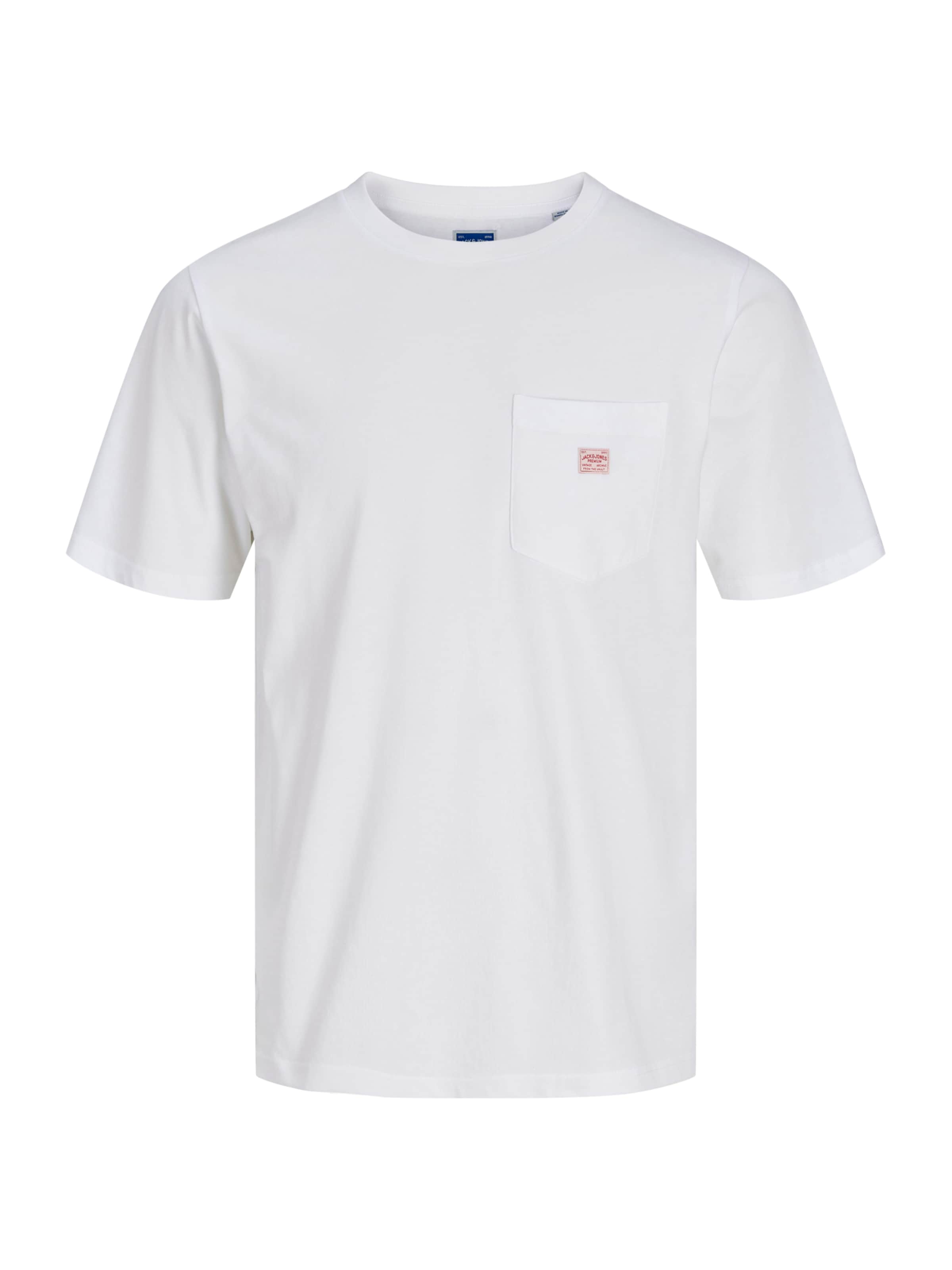 JACK & JONES Póló 'JPRBLUCALEB' - fehér: elől