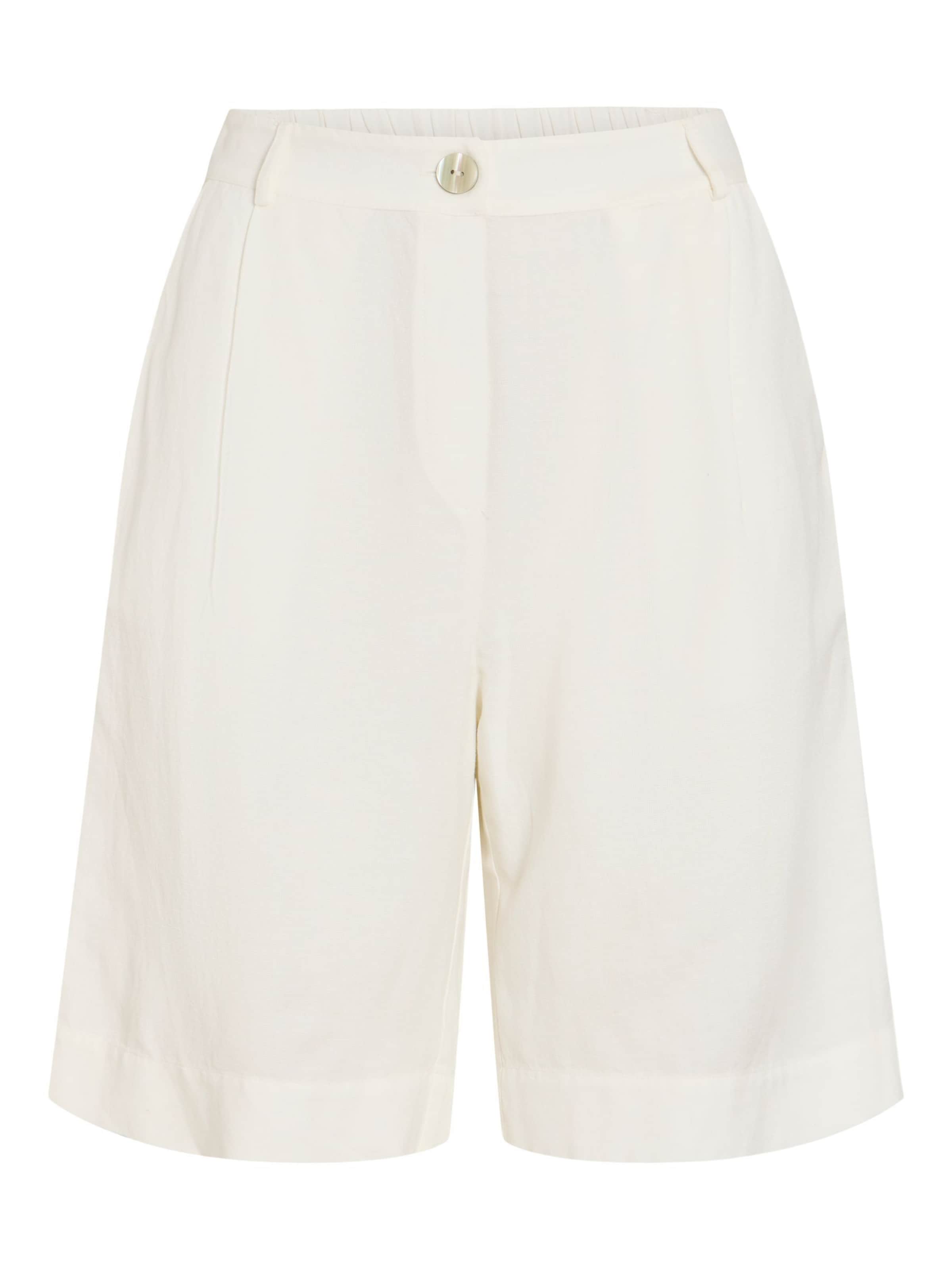 VILA - Pantalón en blanco: frente