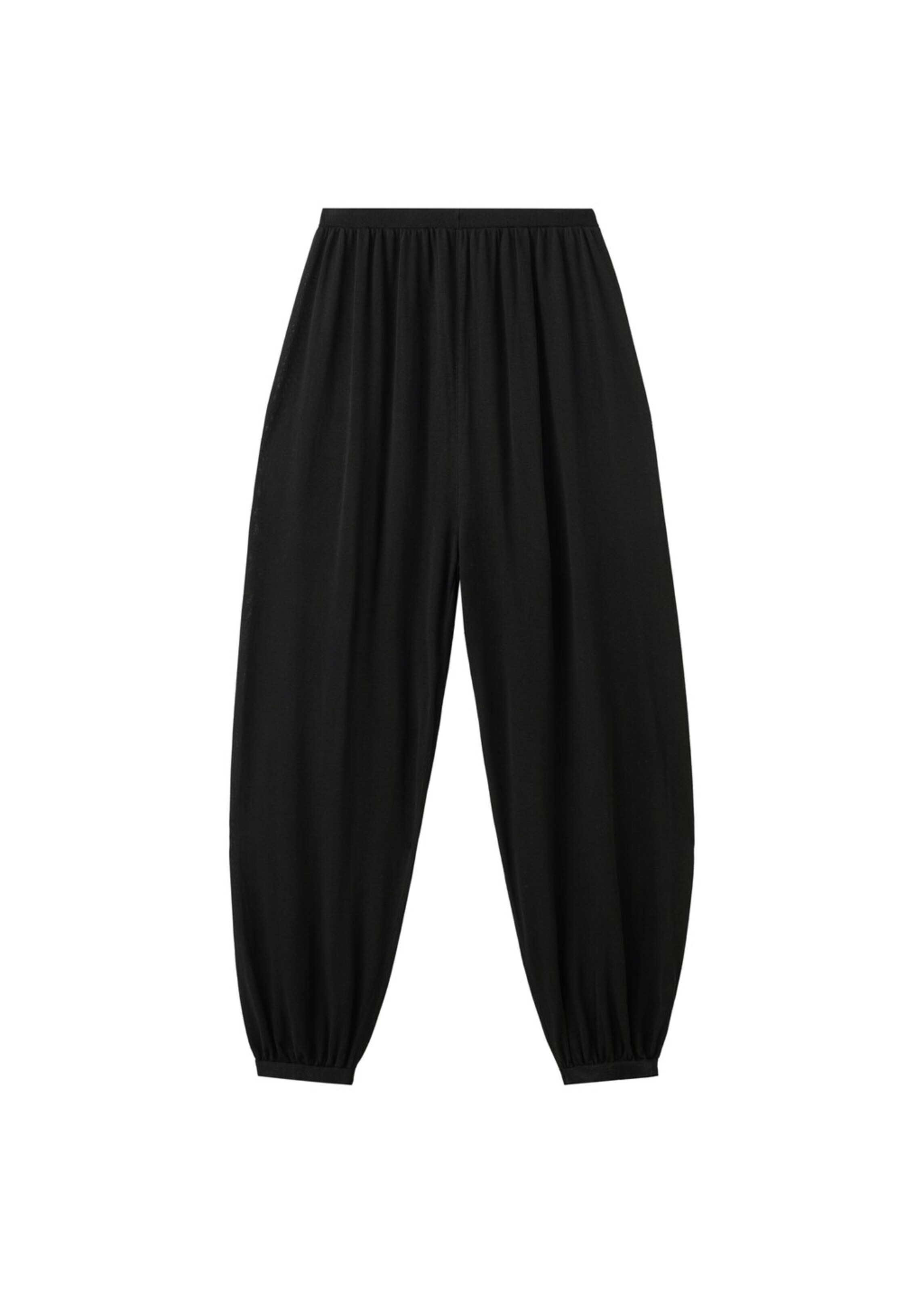 MANGO Tapered Hose 'Bombi' in Schwarz: Vorderseite