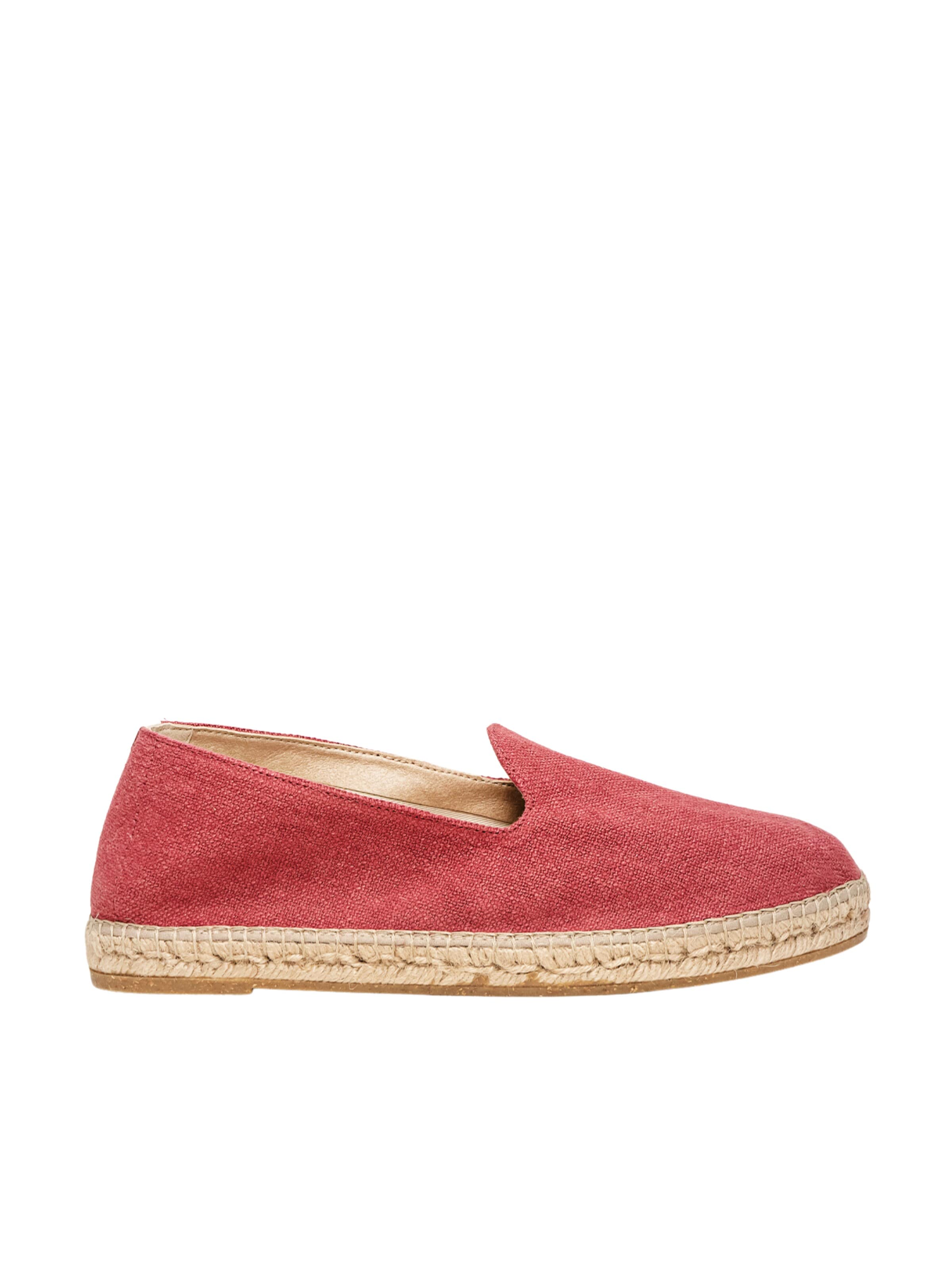 Alhamas - Espadrilles 'Alpargata Plana' em vermelho: frente