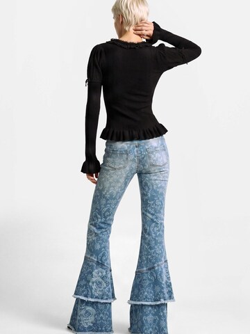 Desigual Flared Jeans in Blau