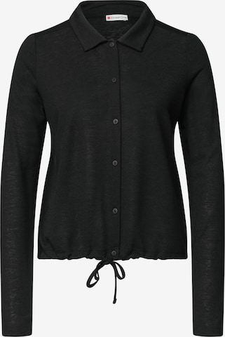 STREET ONE Strickjacke in Schwarz: Vorderseite