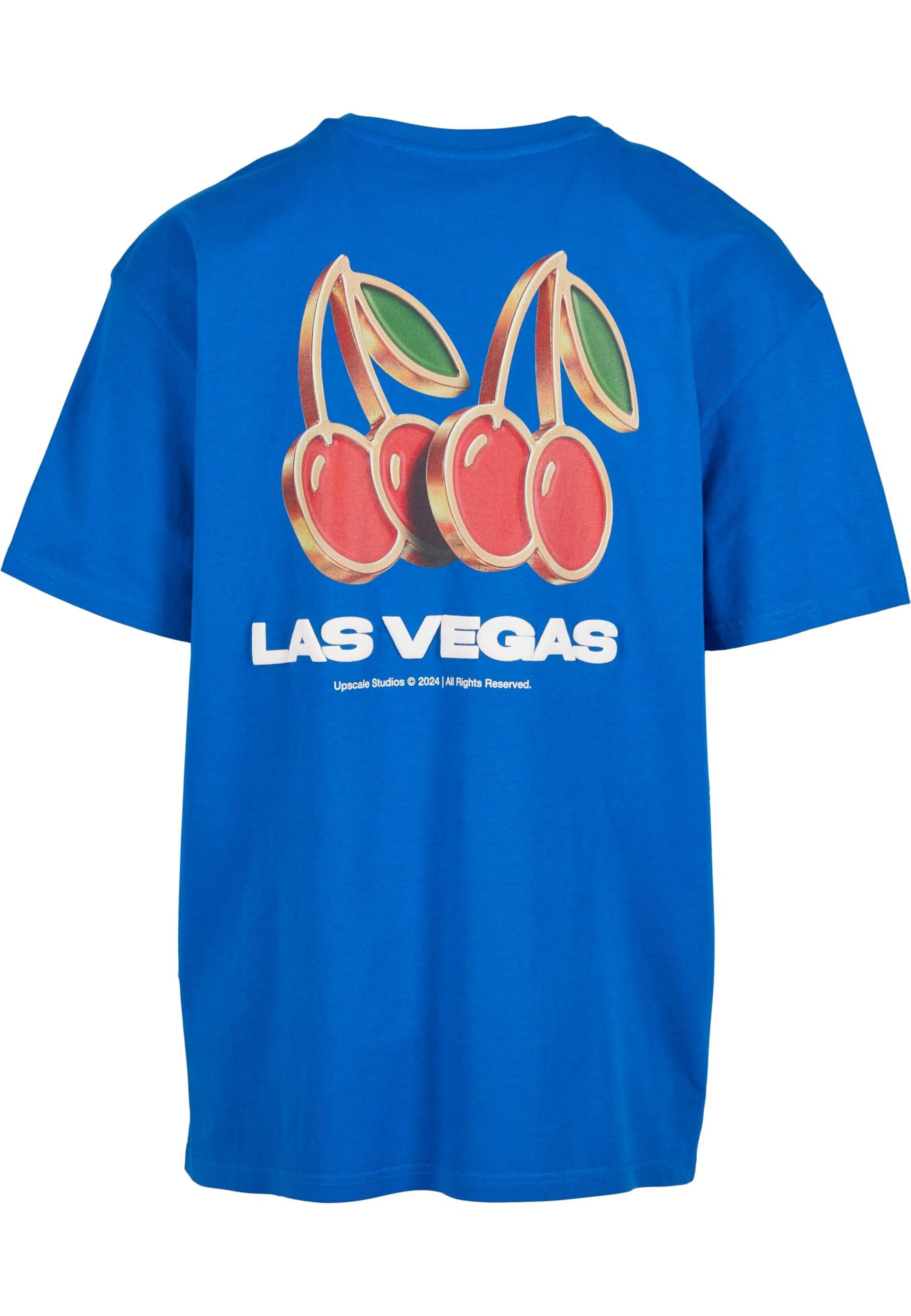 Mister Tee Shirt 'Gambling Capital' in Blau