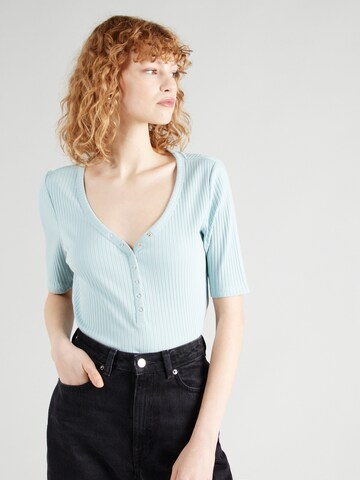 QS Shirt in Blauw: voorkant