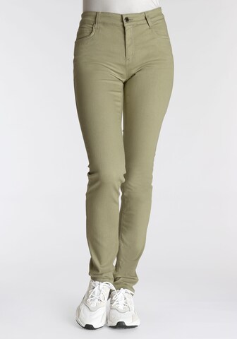 wonderjeans Slim fit Jeans in Green: front