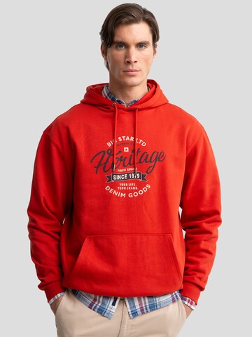 BIG STAR Sweatshirt 'Herity' in Red