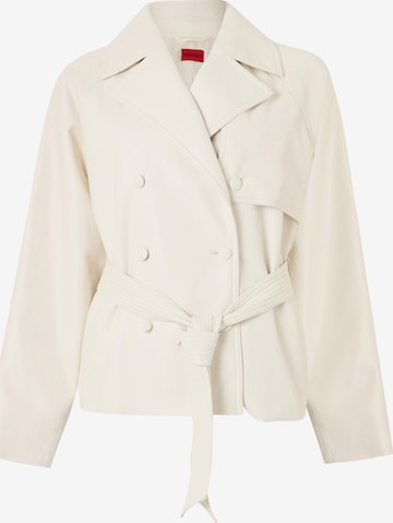 HUGO Välikausitakki 'Aisandi-1' värissä valkoinen: etupuoli