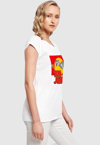 ABSOLUTE CULT Shirt 'Tom And Jerry - Chase Scene' in Wit