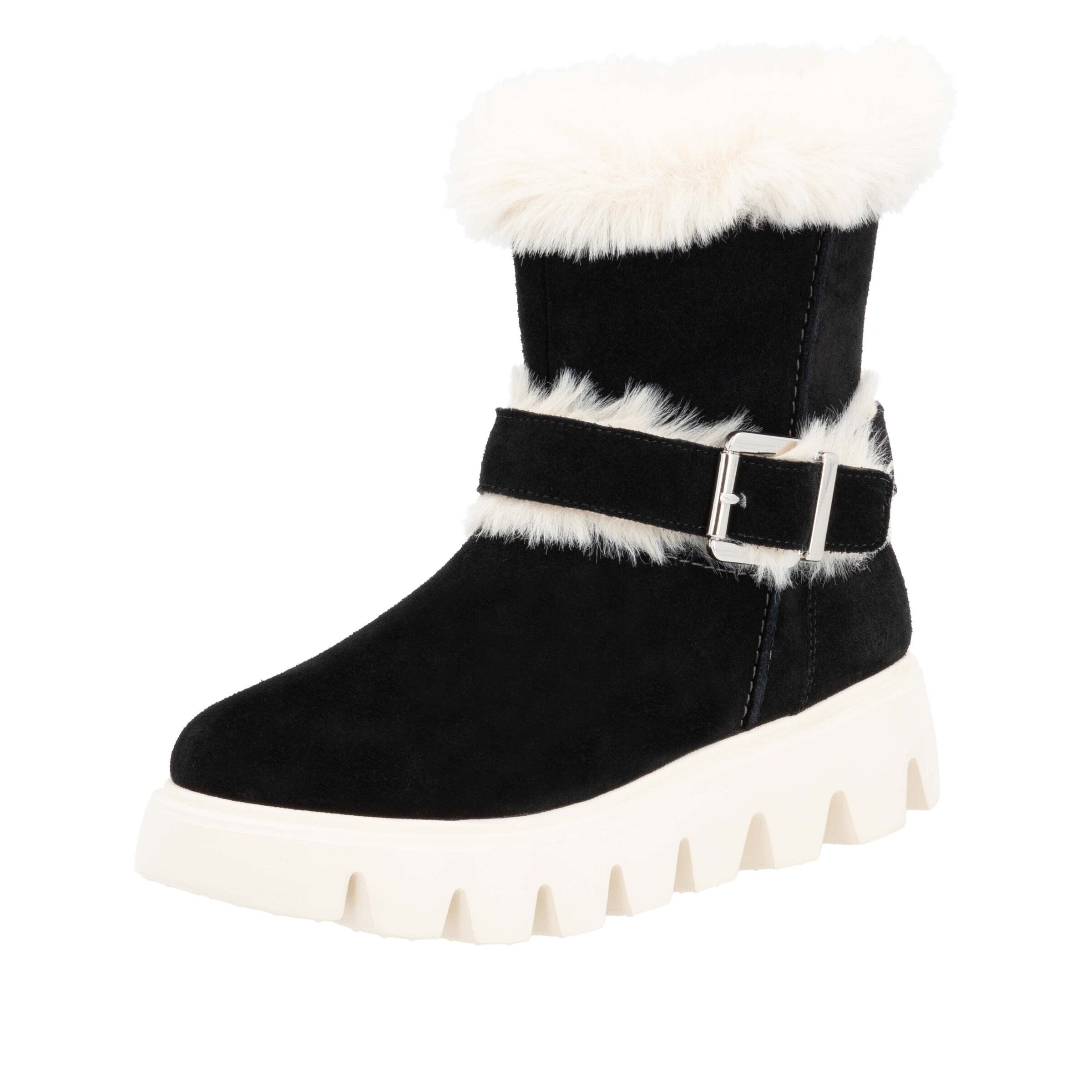 Rieker Sport Bottes ' W2073 ' en noir / blanc, Vue avec produit