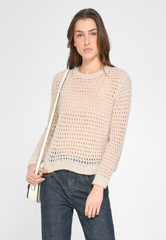 Pull-over tRUE STANDARD en beige : devant