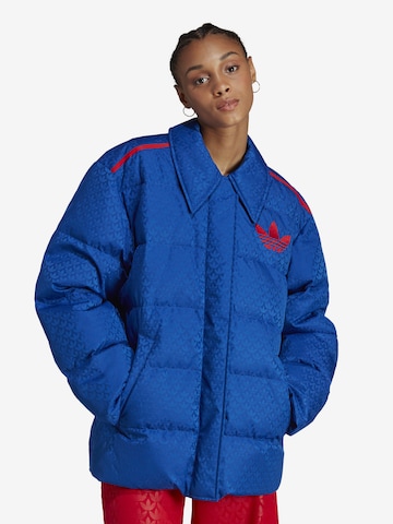 ADIDAS ORIGINALS Winter Jacket 'Adicolor 70S Monogram ' in Blue: front