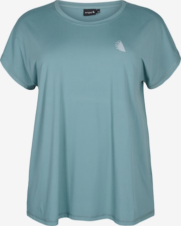 T-shirt 'ABASIC' Active by Zizzi en vert : devant