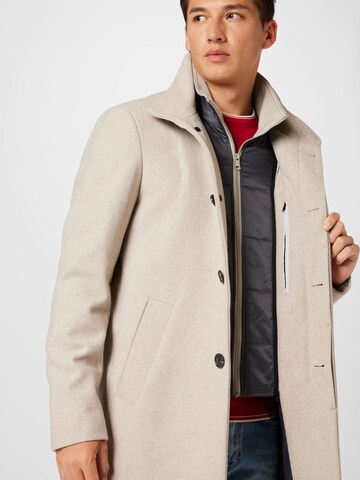 Matinique Regular fit Between-seasons coat 'Harvey' in Beige