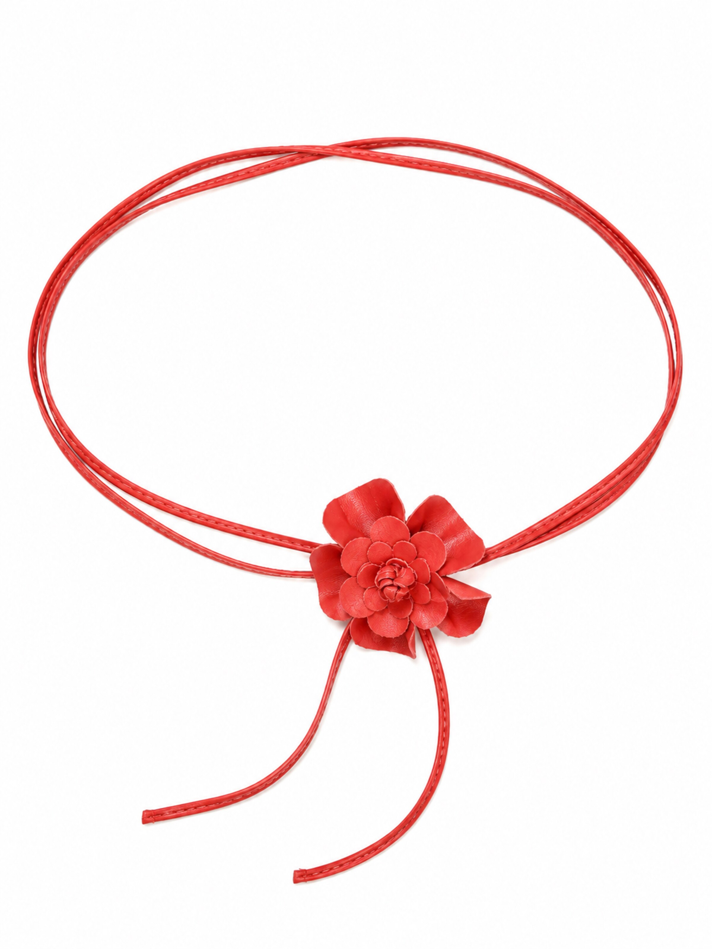COLLEZIONE ALESSANDRO Belt 'Blüte' in Red: front