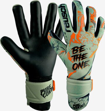 REUSCH Athletic Gloves in Green: front