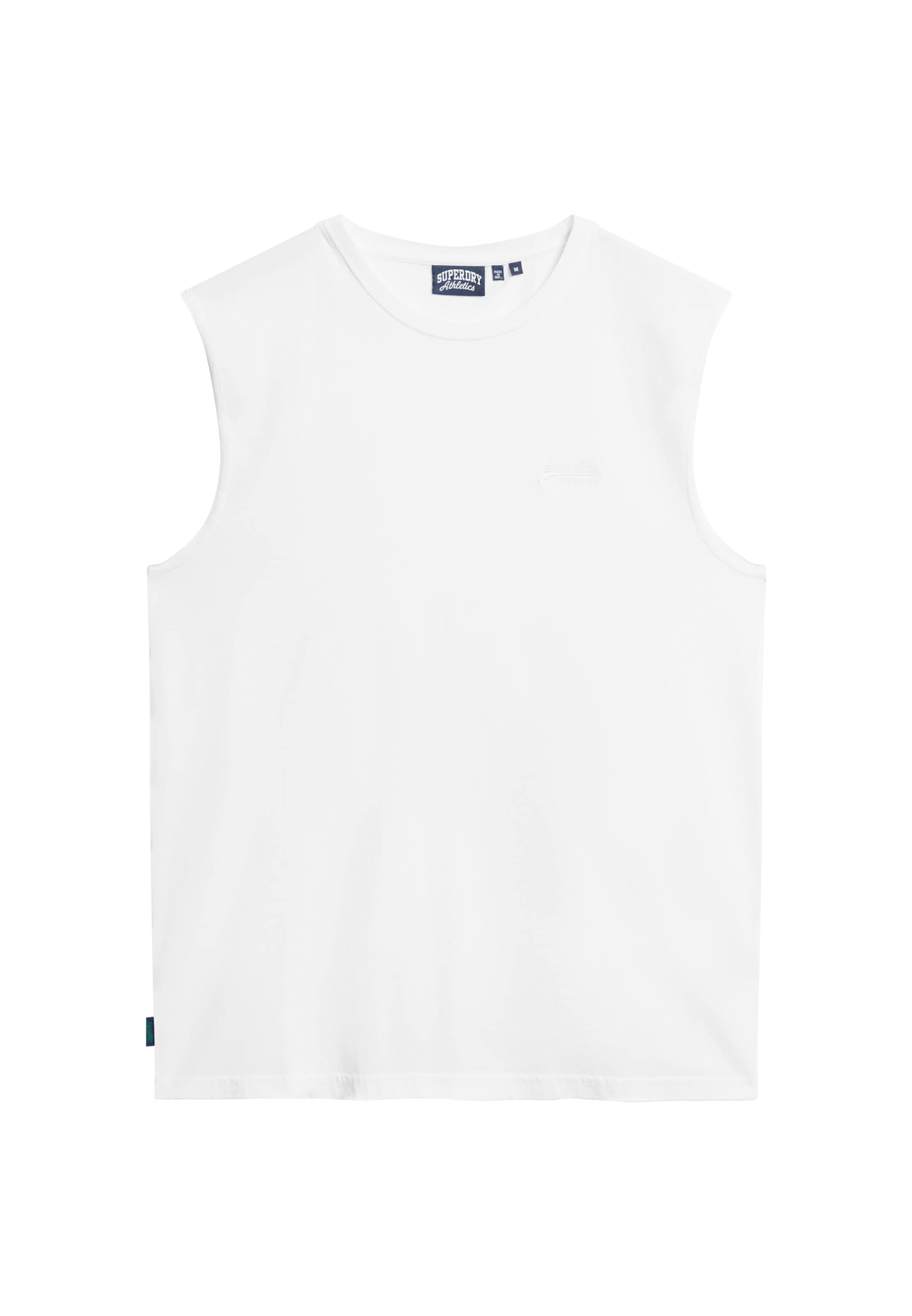 T-Shirt 'Essential' Superdry en blanc : devant