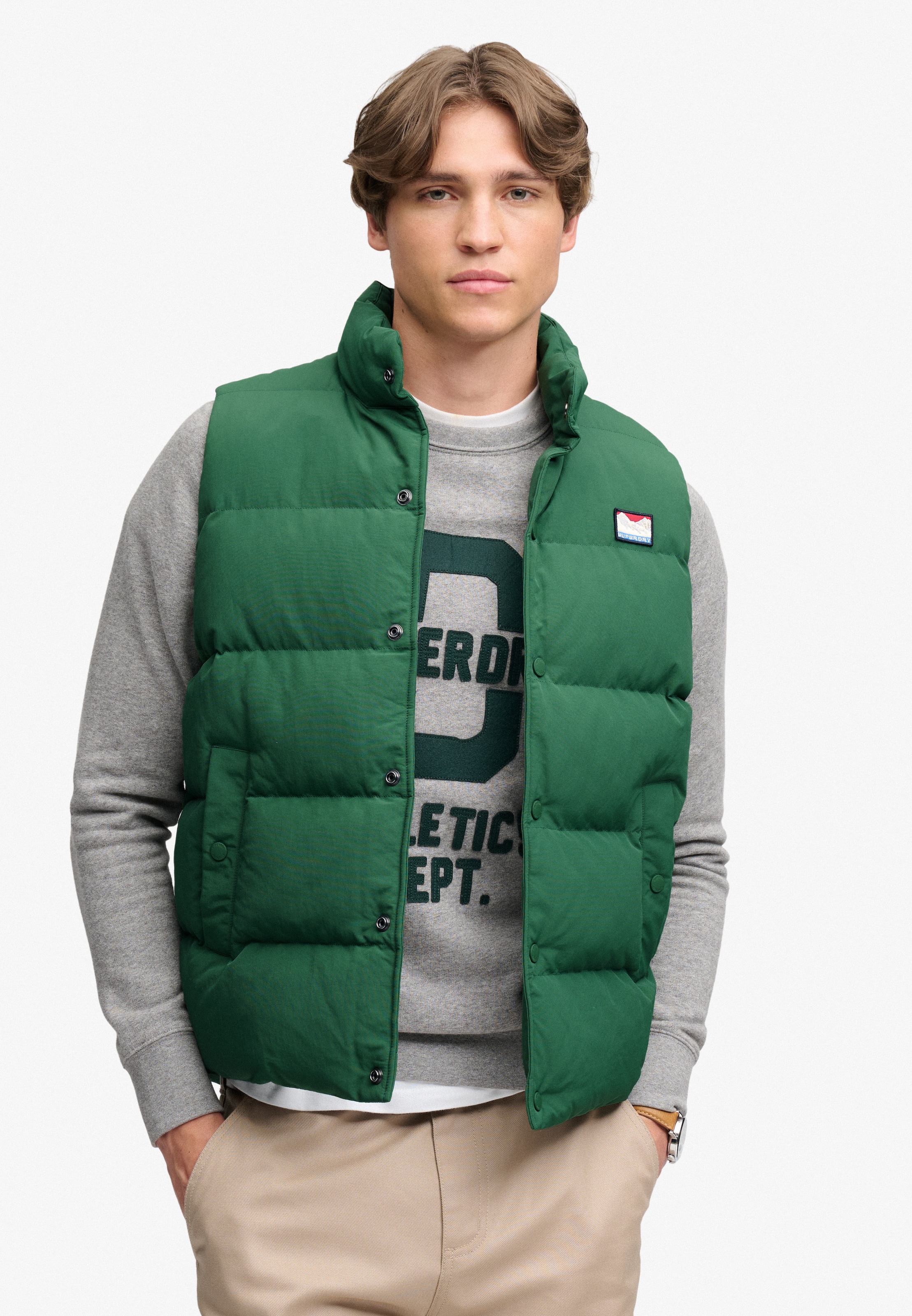 Superdry & Co Vest 'Everest' in Green: front