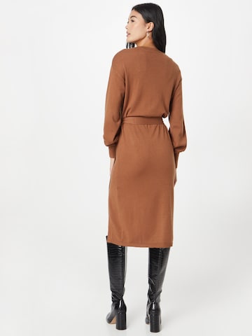 VILA Knitted dress 'Evie' in Brown