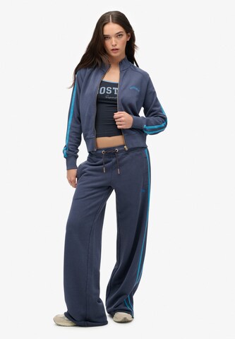 Superdry Trainingsjack in Blauw