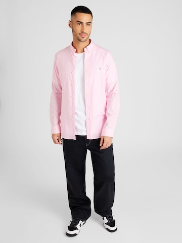 Coupe slim Chemise Polo Ralph Lauren en rose